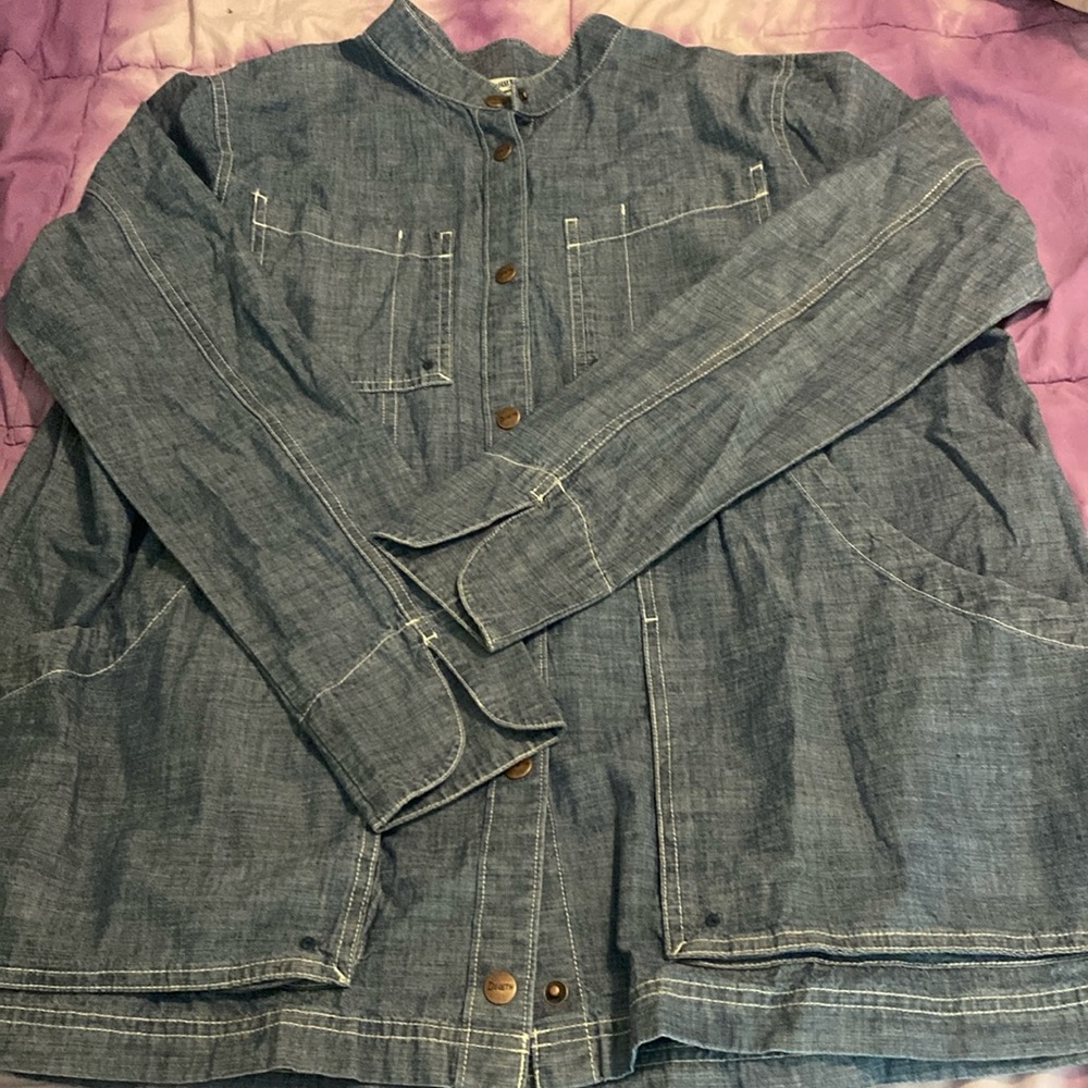 Duluth denim snap shirt